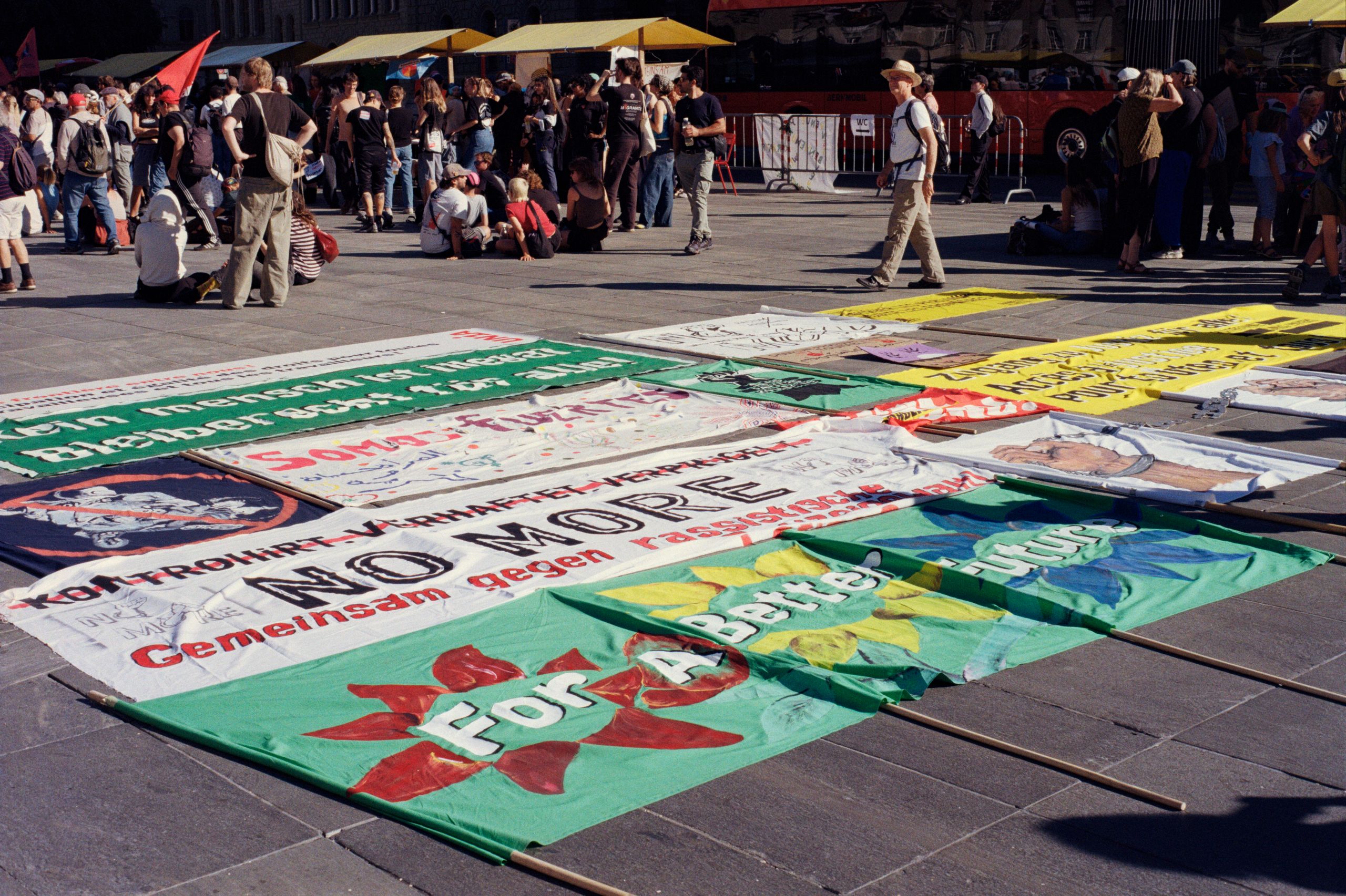 Banner au sol