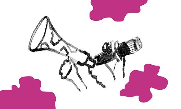 Zeichnung von Mikrofonen